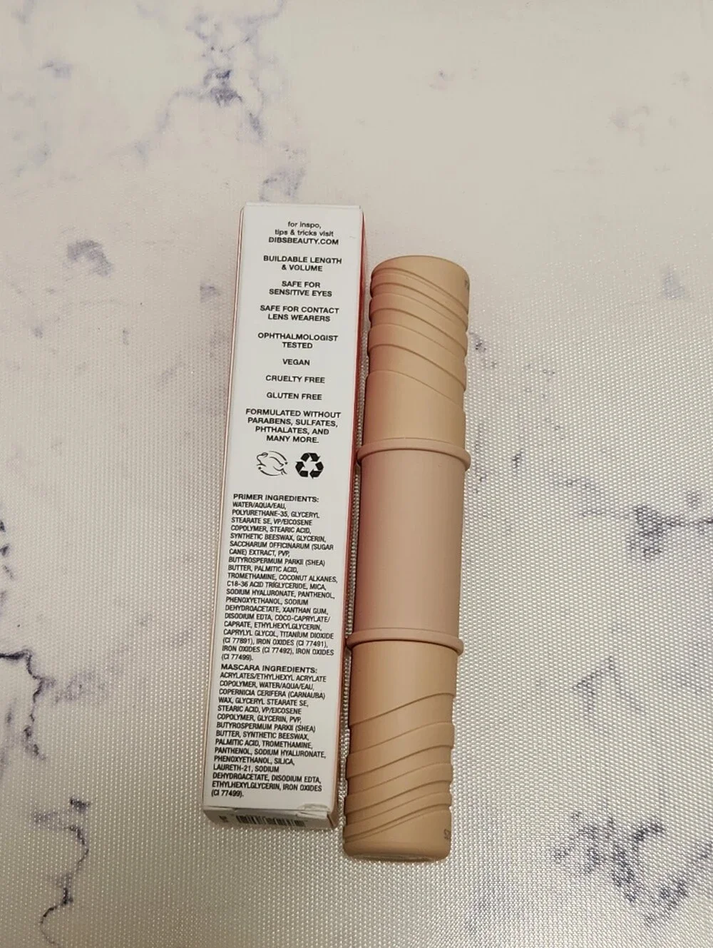 Dibs Beauty Double Standard Primer & Mascara Duo Travel Size .15 Oz
